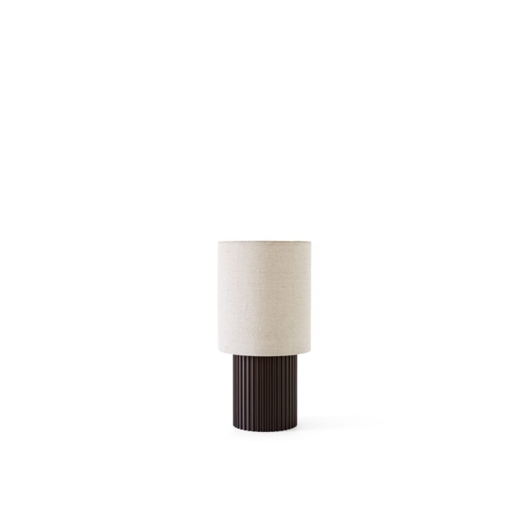 Manhattan SC52 Transportabel Lampe Bruneret Messing & Canvas Skærm