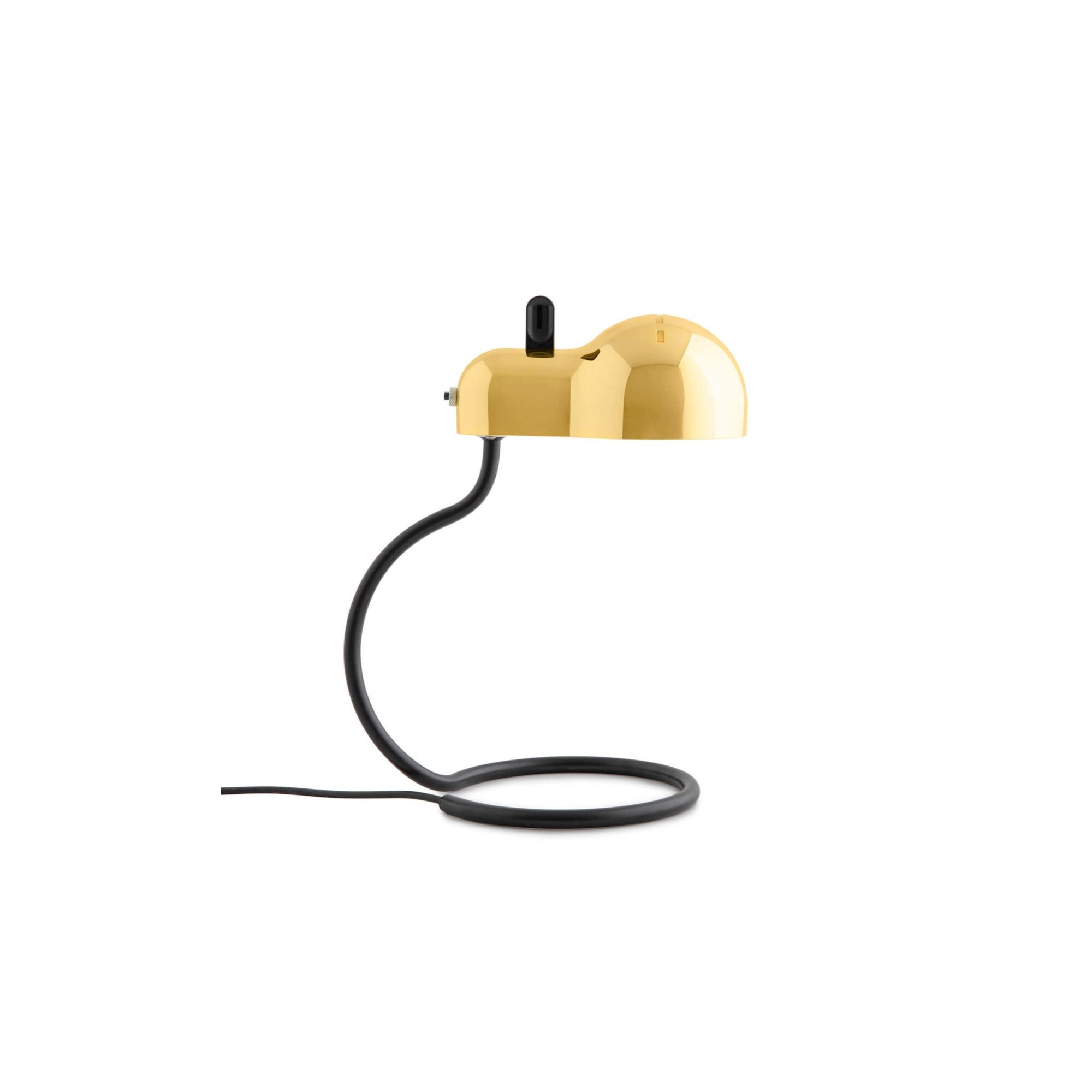 Minitopo Bordlampe Hvid/Guld