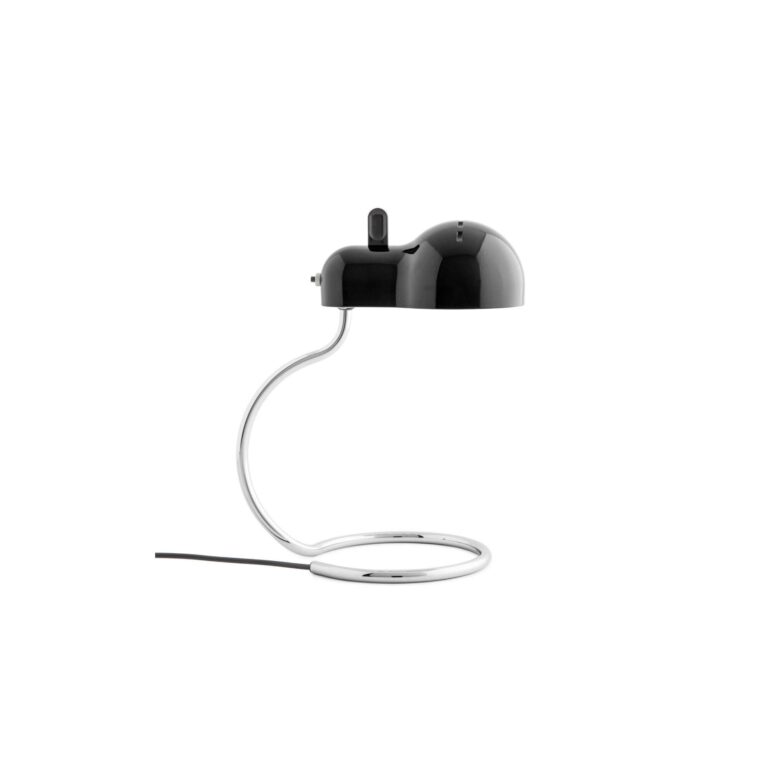 Minitopo Bordlampe Hvid/Sort