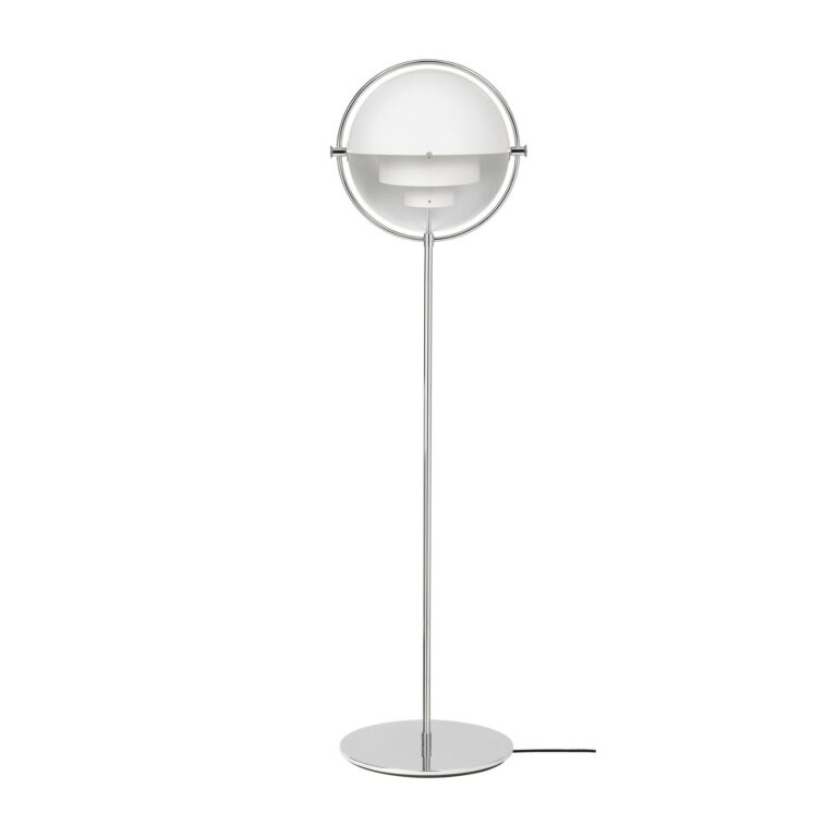 Multi-Lite Gulvlampe Krom & Hvid