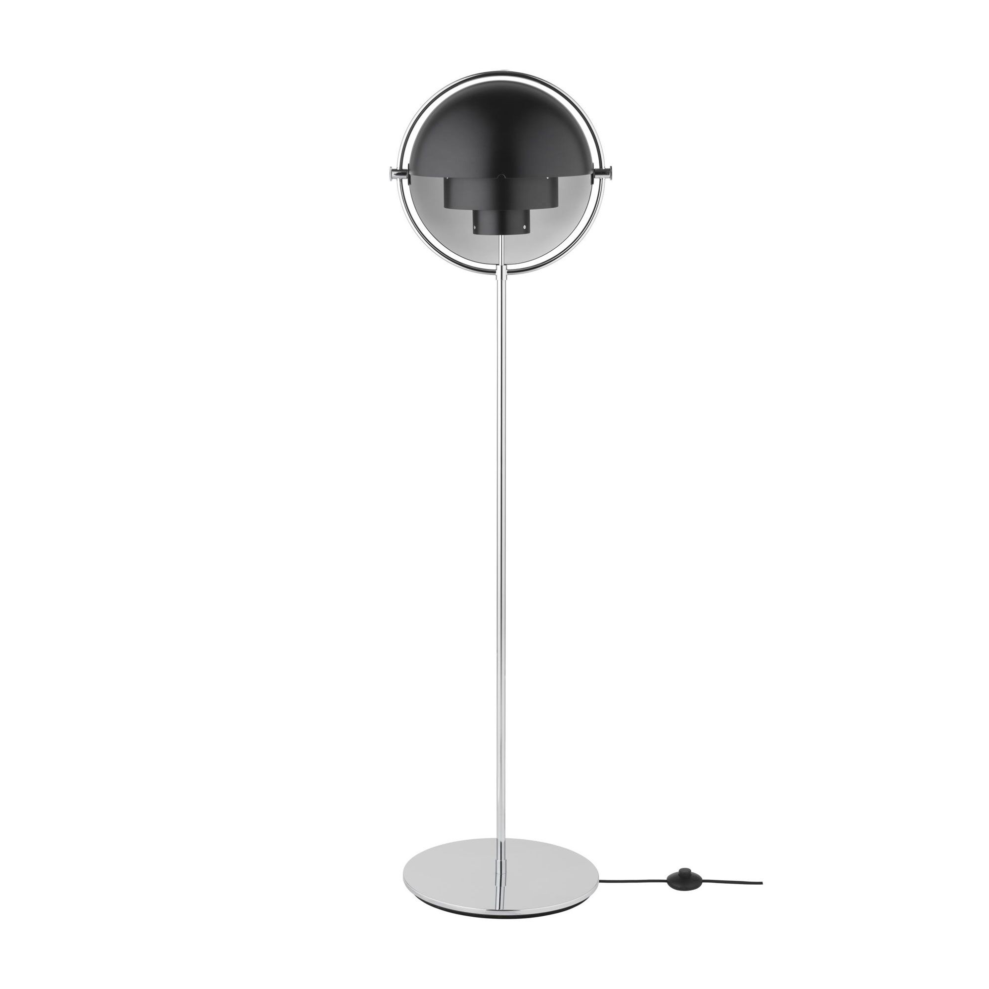 Multi-Lite Gulvlampe Krom & Sort
