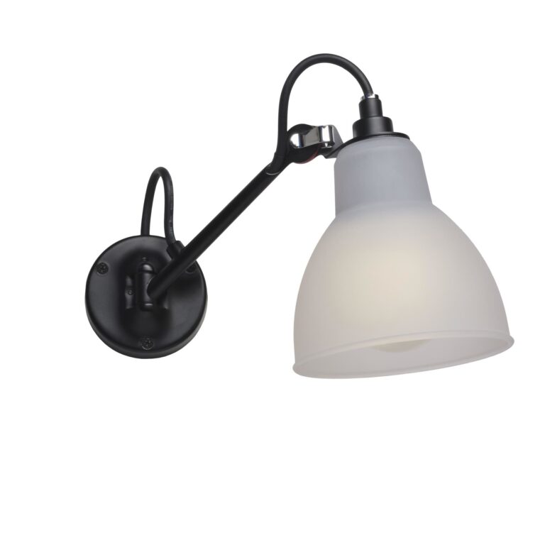 N104 Badeværelses Væglampe Sort/Polycarbonat – DCWéditions