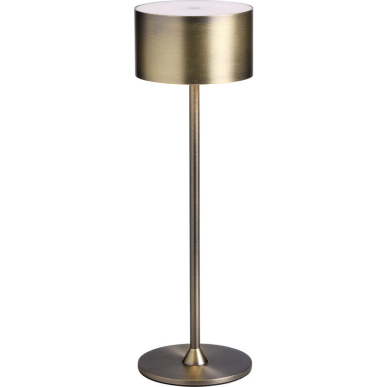 Nielsen Light Bistro genopladelig bordlampe, antik messing