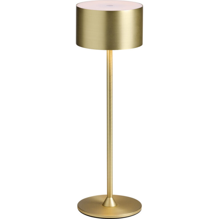 Nielsen Light Bistro genopladelig bordlampe, børstet messing