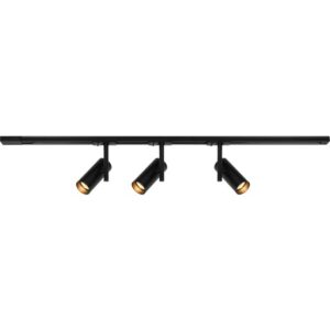 Nordlux Jerome Link 3 skinnespots + strømskinne, 1 meter, sort