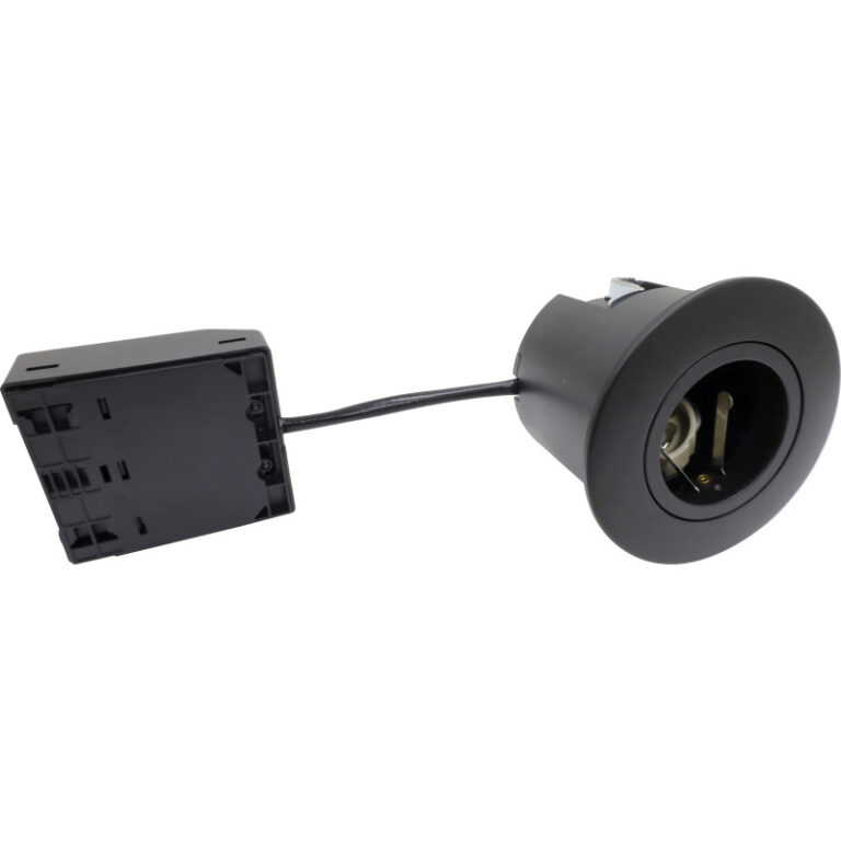 Nordtronic Quick Install indbygningsspot, GU10, rund, mat sort