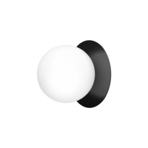 Nuura Liila 1 Væg/Loftlampe Medium Sort/Opal