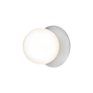 Nuura Liila Væg/Loftslampe Sølv & Opal Glas Medium