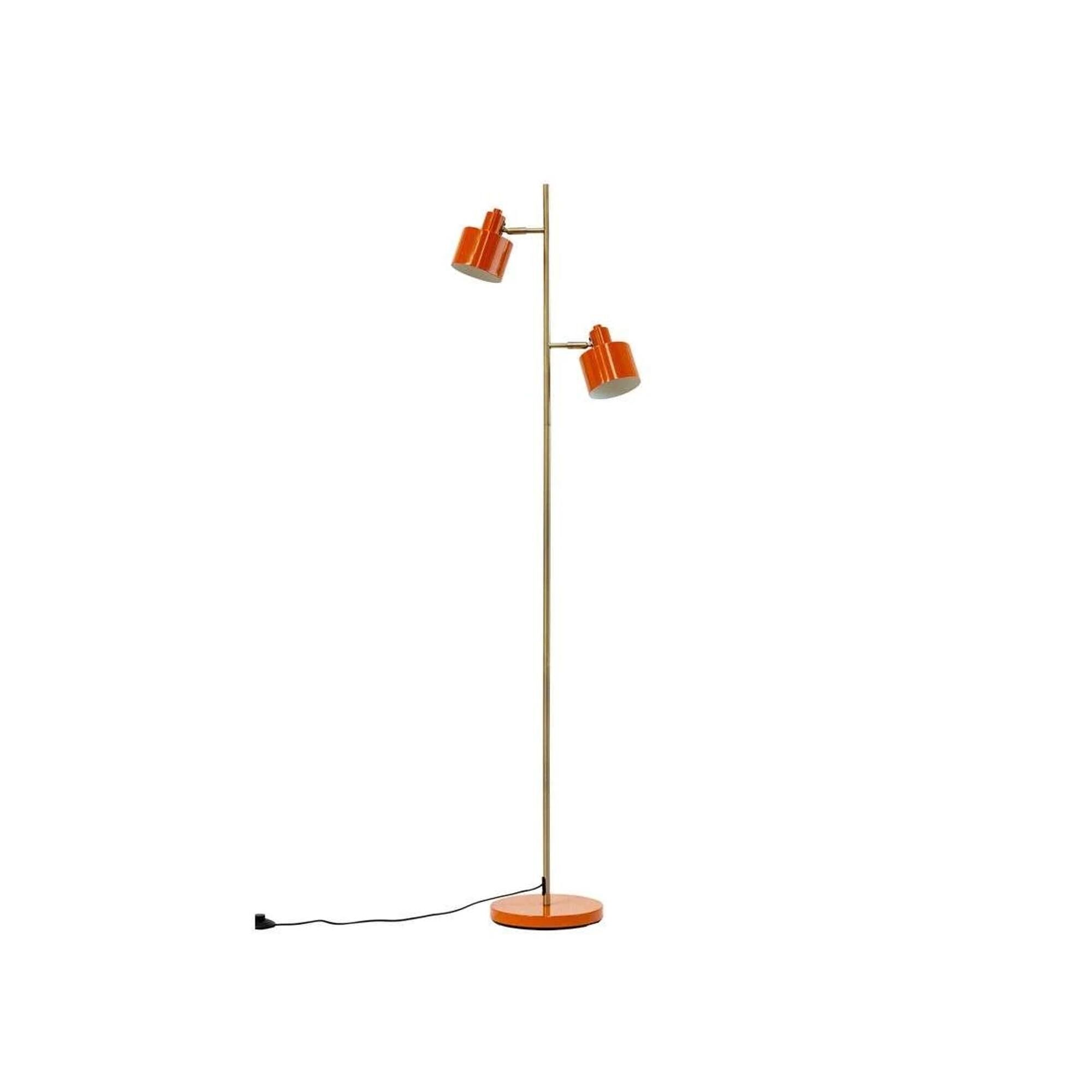 Ocean Gulvlampe Orange/Messing