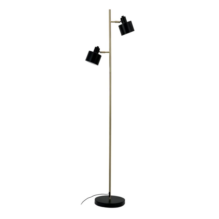 Ocean Gulvlampe Sort/Messing