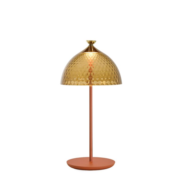 PUMO Bordlampe Amber/Murstensrød