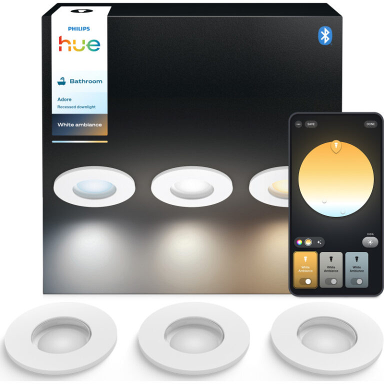 Philips Hue Adore indbygningsspot, 3-pak