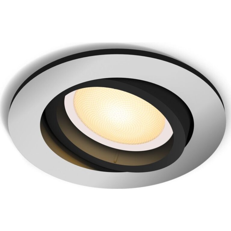 Philips Hue Milliskin Recessed Round indbygningsspot, aluminium