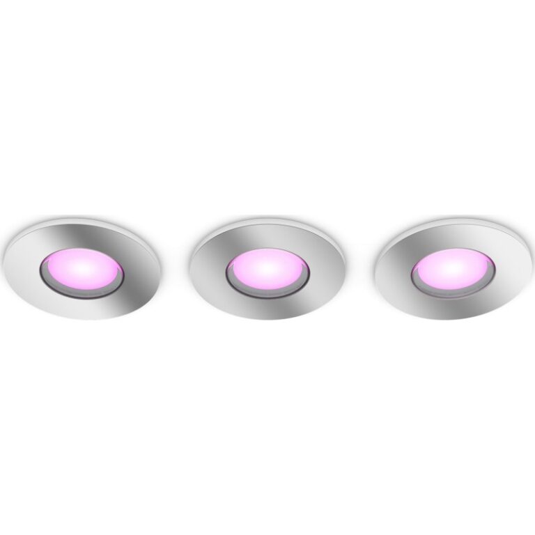 Philips Hue Xamento Recessed indbygningsspot, krom, 3-pak