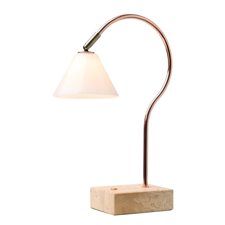 Question Transportabel Lampe Kobber/Antik Messing/Opal