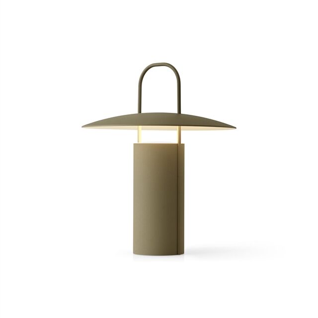 Ray Transportabel Lampe Støvet Grøn