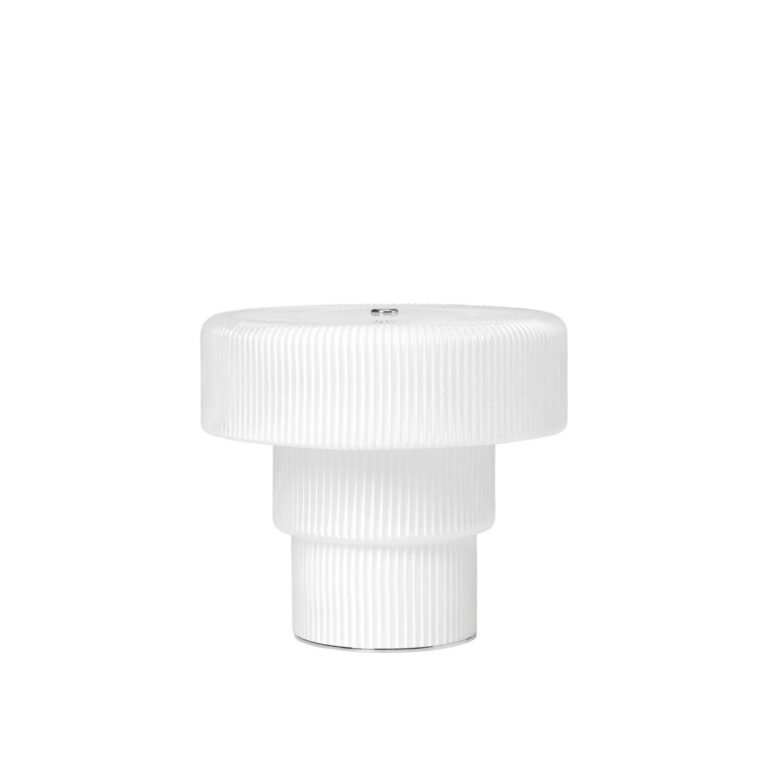 Ripple Transportabel Lampe H16.5 cm Hvid