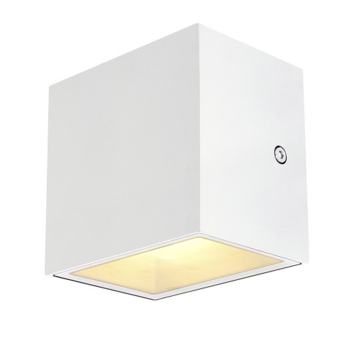 SLV Sitra Cube up- & downlight udendørs væglampe - hvid
