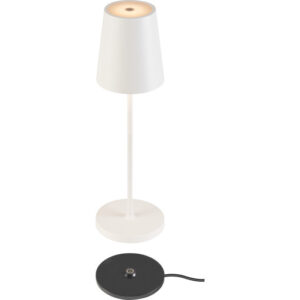 SLV Vinolina Two genopladelig bordlampe, hvid