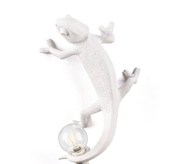 Seletti Chameleon Going Up Væglampe Hvid