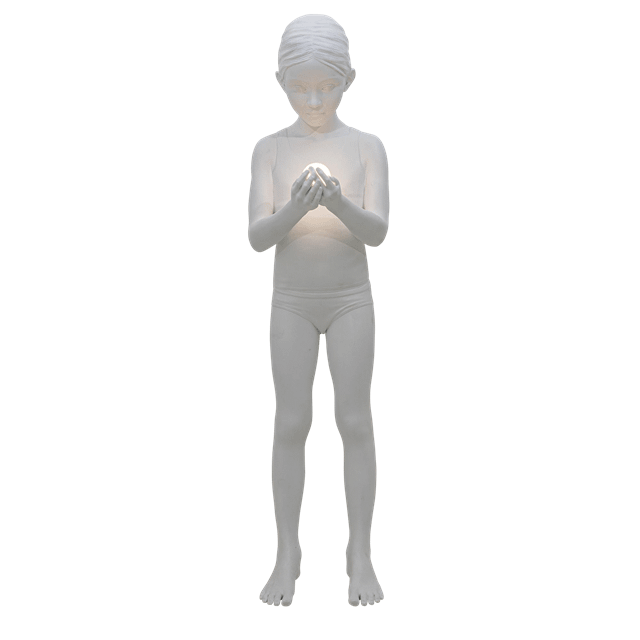 Seletti Inner Glow Gulvlampe Hvid