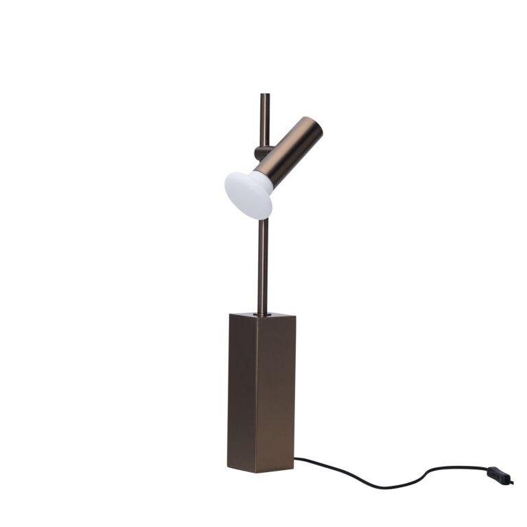Set Bordlampe Brændt Messing