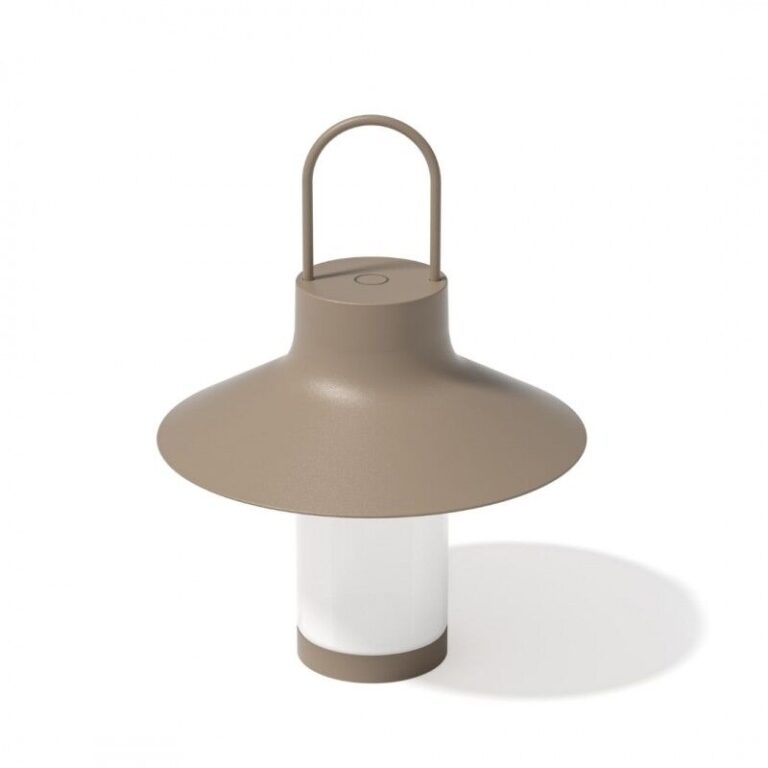 Shadow L Transportabel Lampe Grå Beige