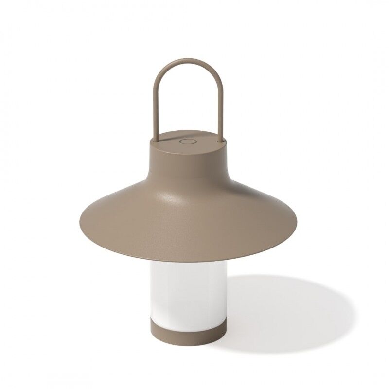 Shadow L Transportabel Lampe Grå Beige