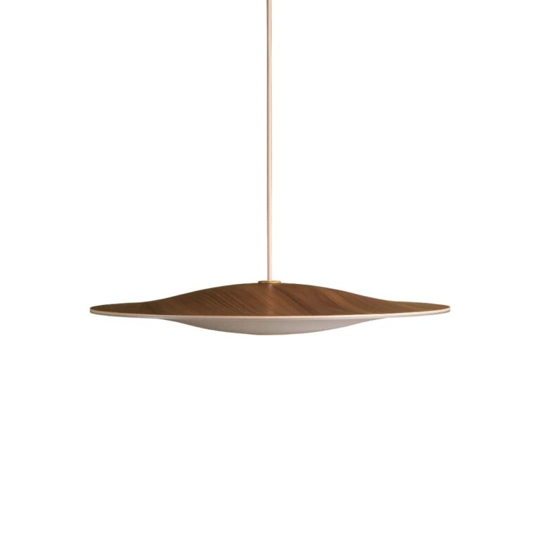 Sinus Wood 550P Valnød Opal Glas Pendel