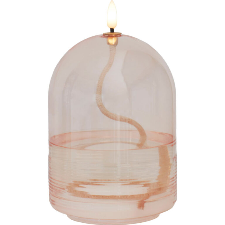 Sirius Dea olielampe, batteri, rosa, 15 cm