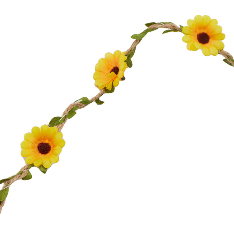 Sirius Flora Sommerblomster lyskæde, 2 meter, gul