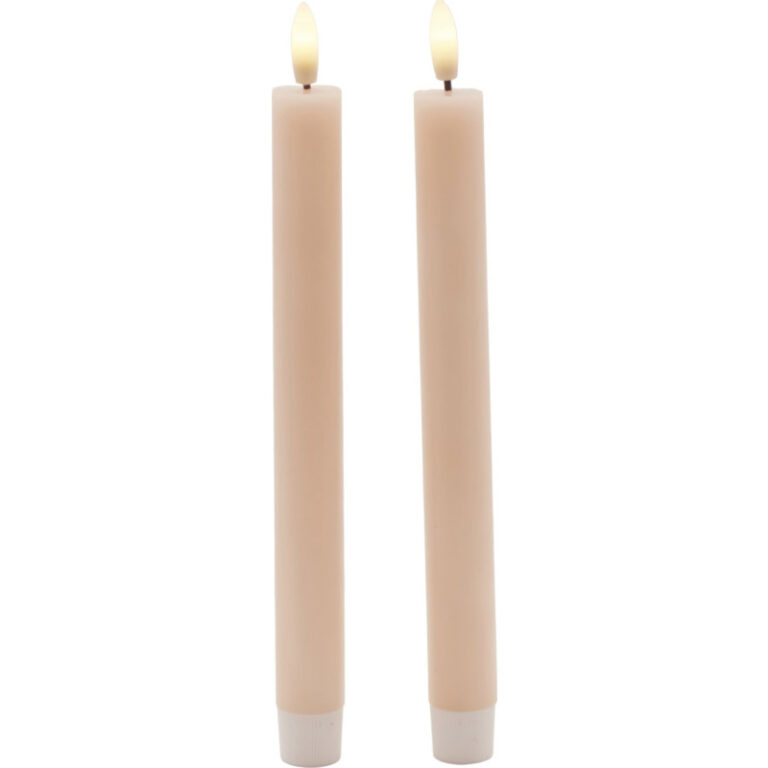Sirius Sille LED kronelys, batteri, ferskenrosa