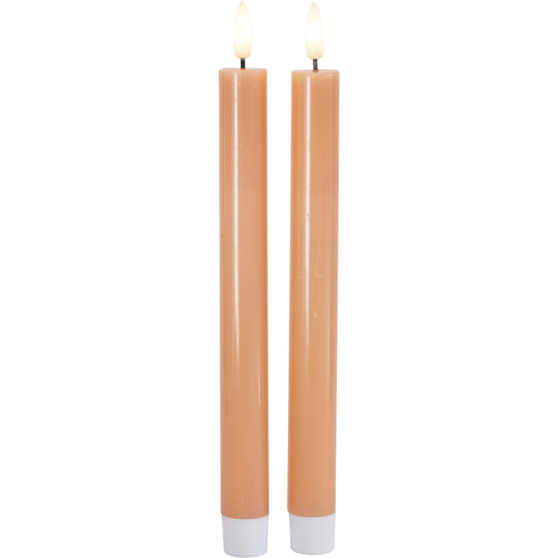 Sirius Sille LED kronelys, batteri, orange
