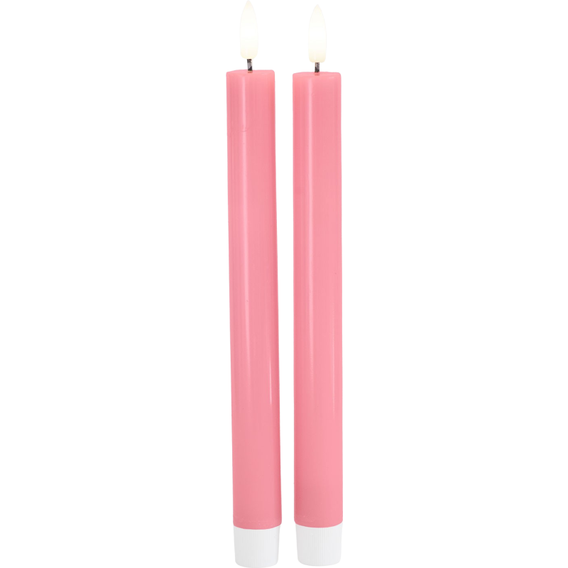 Sirius Sille LED kronelys, batteri, rosa