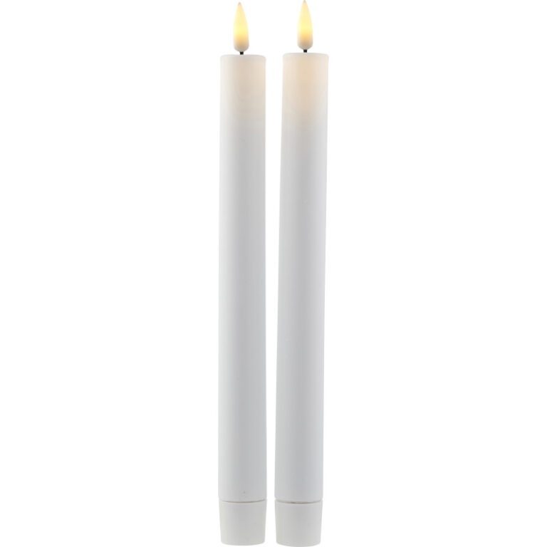 Sirius Sille LED kronelys, genopladelig, hvid