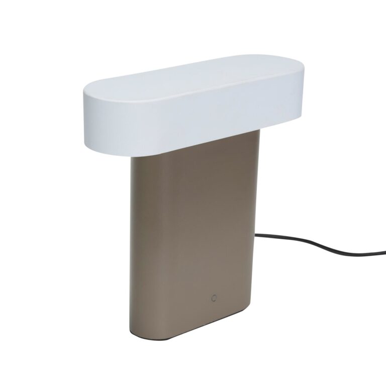 Sleek Bordlampe Brun/Lysegrå