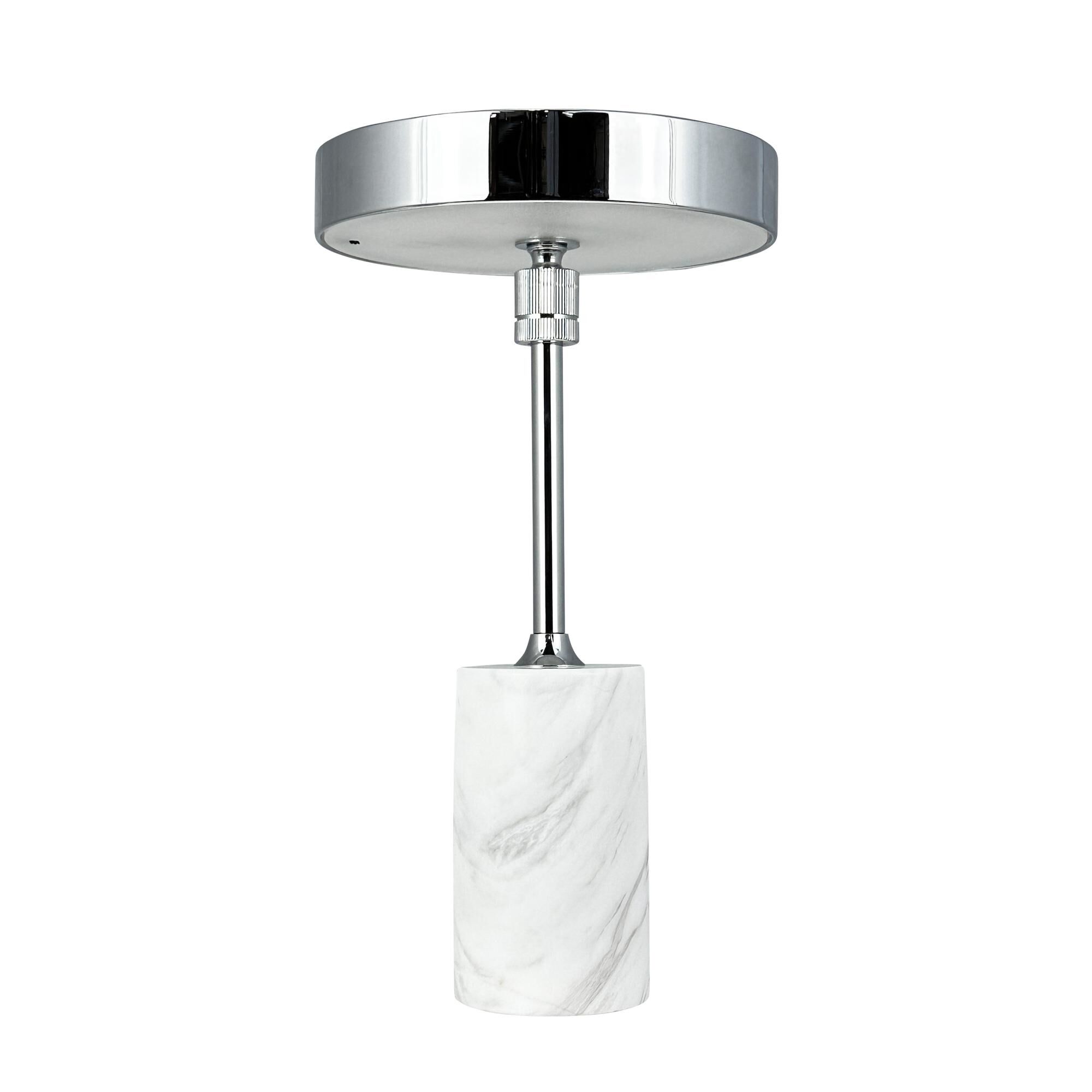 Starlight Bordlampe Krom/Hvid Marmor