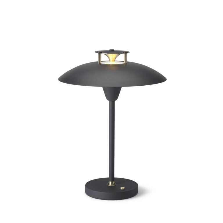Stepp 1-2-3 Transportabel Lampe Sort