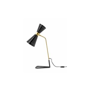 Stilnovo Megafono Bordlampe 2 Guld/Sort/Ivory