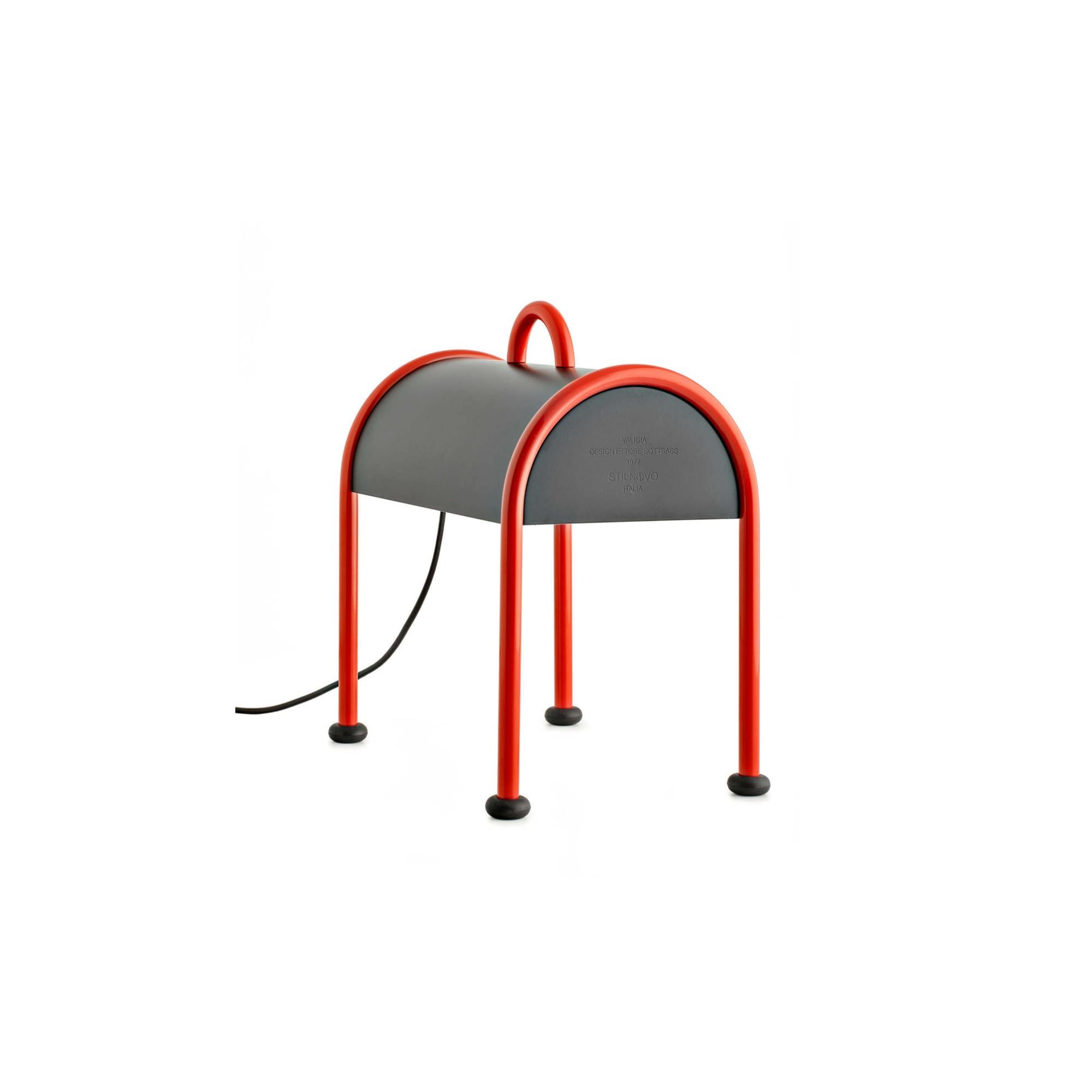 Stilnovo Valigia Bordlampe Rød/Sort