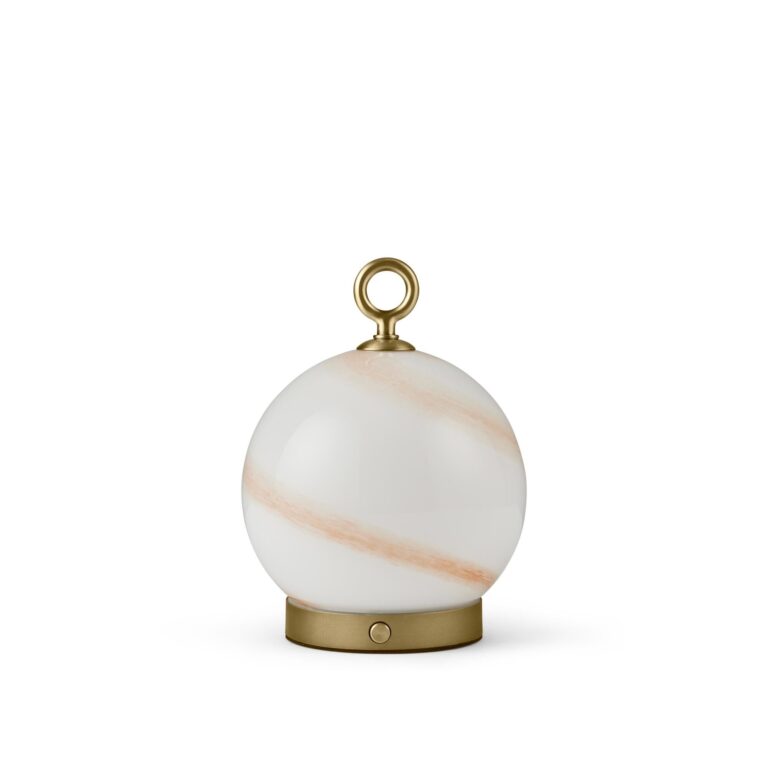 Stockholm Transportabel Lampe Marble Brown/Antique