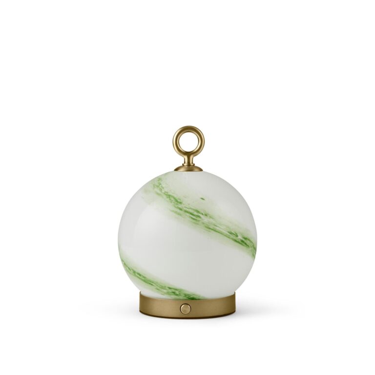 Stockholm Transportabel Lampe Marble Green/Antique