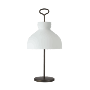 TATO Arenzano Bordlampe Høj Hvid & Bronze