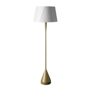 TATO De-Lux A4 Gulvlampe Guld & Mat Hvid