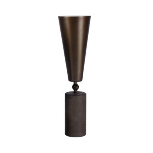 TATO Vox Bordlampe Brun Marmor & Mat Bronze Stor