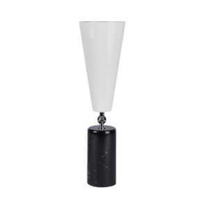 TATO Vox Bordlampe Sort Marmor & Krom/Hvid Stor