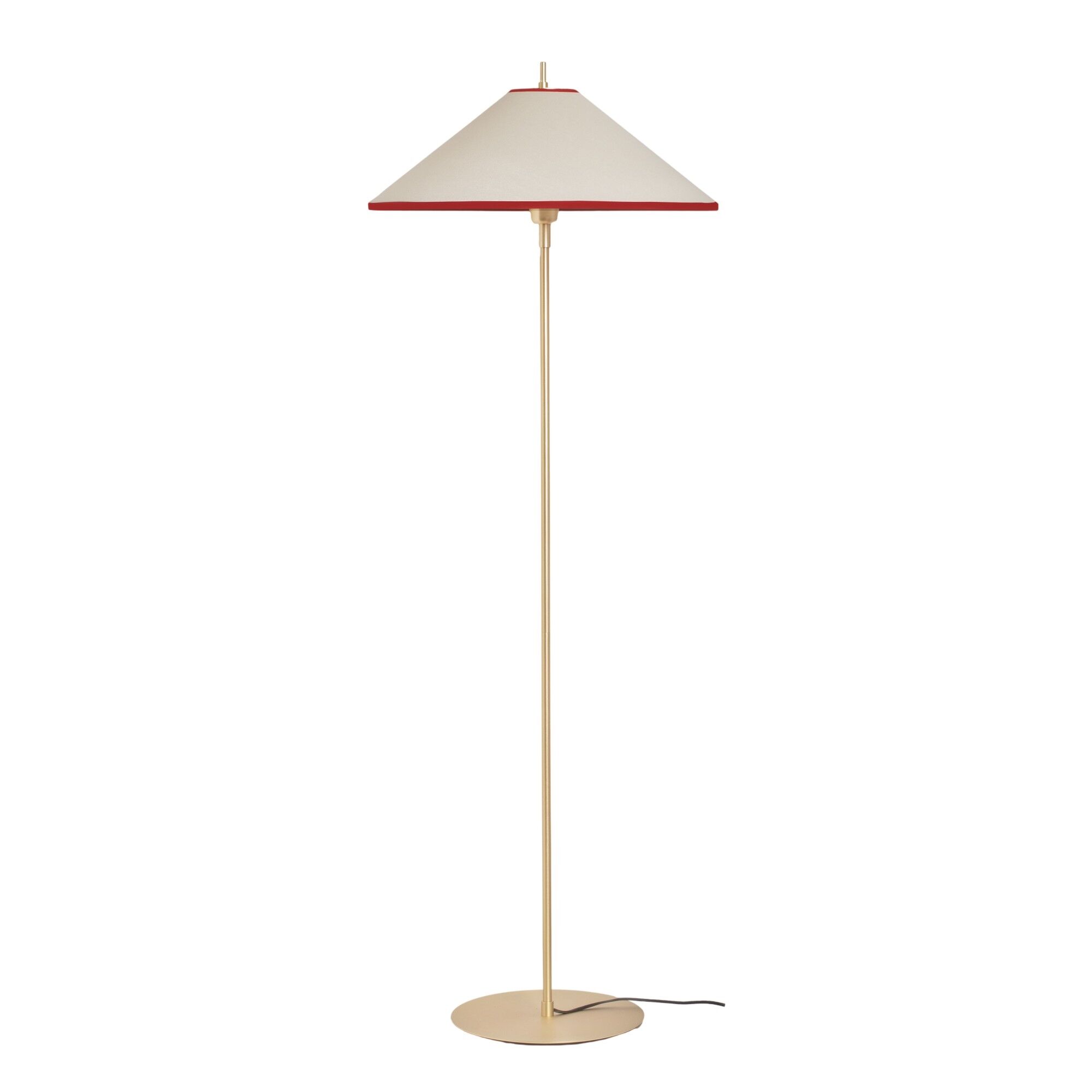 Tafta Gulvlampe Ø52 Rød/Off-White
