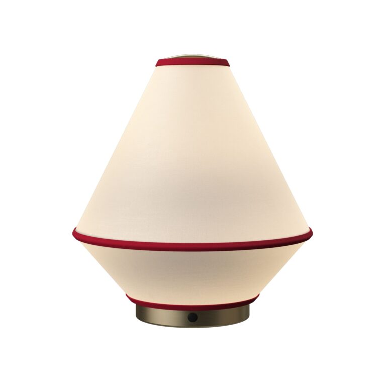 Tafta Transportable Lampe Rød/Off-White