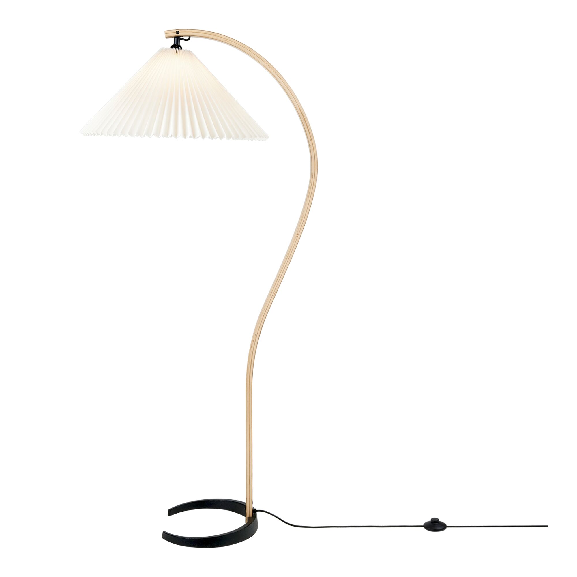 Timberline Gulvlampe Eg og Birk/Hvid