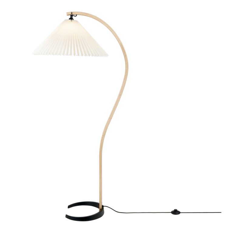 Timberline Gulvlampe Eg og Birk/Hvid